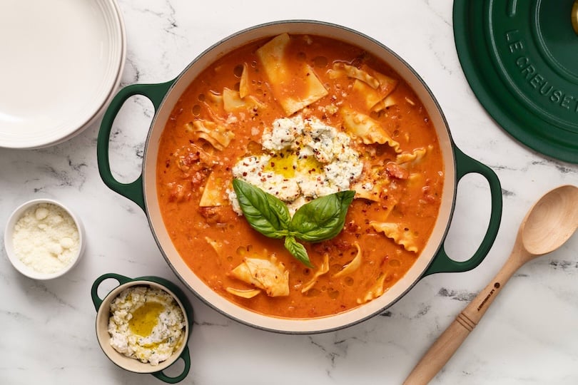 Creamy Lasagna alla Vodka Soup